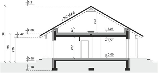Фасад дома IDC-7442-41 Фасад дома IDC-7442-41