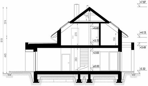 Фасад дома DDD-8353-27 Фасад дома DDD-8353-27