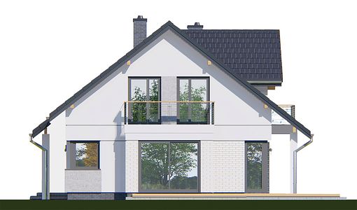 Фасад дома HAB-9888-74 Фасад дома HAB-9888-74