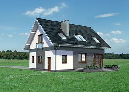 Фасад дома DHE-5566-63 Фасад дома DHE-5566-63
