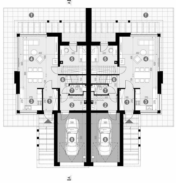 План 1 этажа дома FEA-6586-62 План 1 этажа дома FEA-6586-62