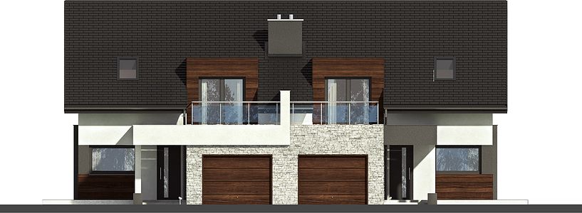 Фасад дома FEA-6586-62 Фасад дома FEA-6586-62
