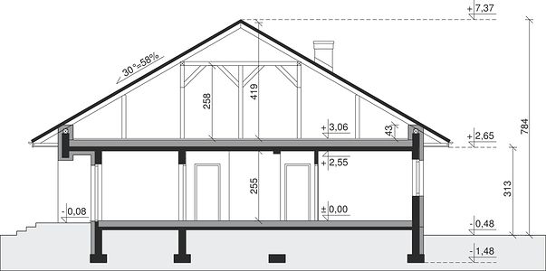 Фасад дома AIF-8743-61 Фасад дома AIF-8743-61