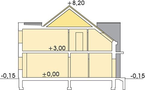 Фасад дома BEH-7961-34 Фасад дома BEH-7961-34
