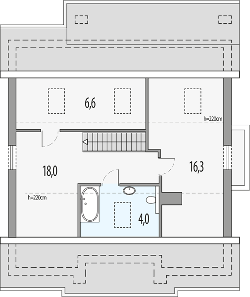 План 2 этажа дома CCI-3589-92 План 2 этажа дома CCI-3589-92