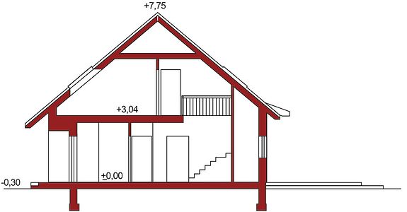 Фасад дома IBA-2899-75 Фасад дома IBA-2899-75