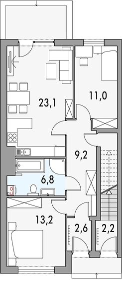 План 1 этажа дома EDC-7714-42 План 1 этажа дома EDC-7714-42