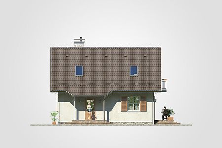 Фасад дома ICF-6634-42 Фасад дома ICF-6634-42