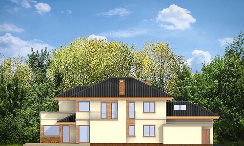 Фасад дома HCD-1715-33 Фасад дома HCD-1715-33