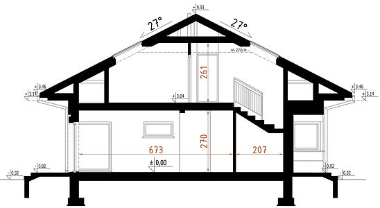 Фасад дома BEB-8189-67 Фасад дома BEB-8189-67