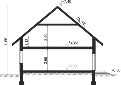 Фасад дома ABK-2418-76 Фасад дома ABK-2418-76