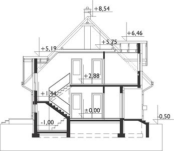 Фасад дома AII-3774-23 Фасад дома AII-3774-23