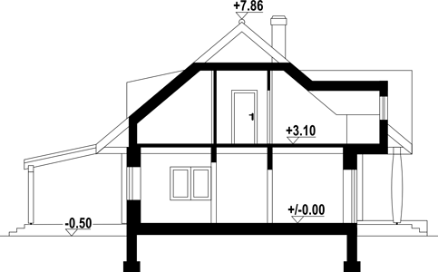 Фасад дома KKH-7649-81 Фасад дома KKH-7649-81
