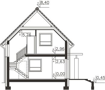Фасад дома DBA-4299-35 Фасад дома DBA-4299-35