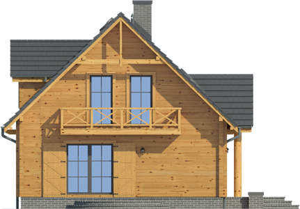 Фасад дома BEH-4638-83 Фасад дома BEH-4638-83