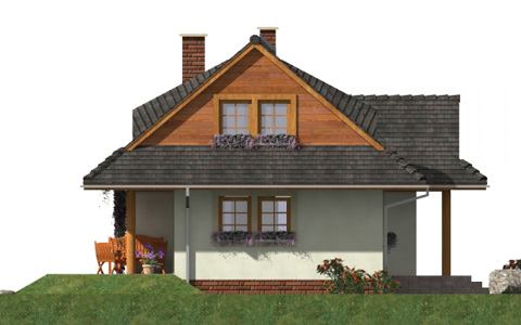 Фасад дома HHA-3488-54 Фасад дома HHA-3488-54